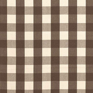 Camden Cotton Check Java 63041 by Schumacher Fabric