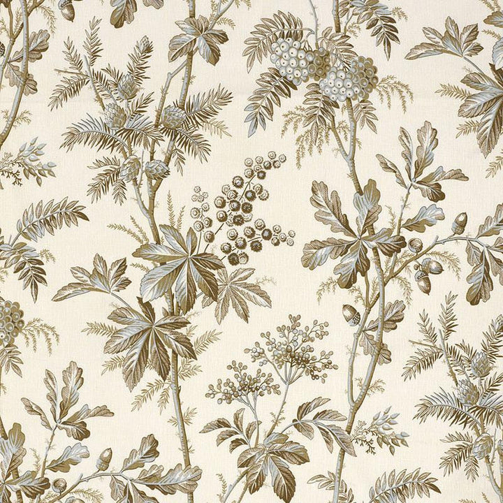 Brantwood Vine Mineral 174111 by Schumacher Designer Fabric Perennial Favorites 18.0" - Swanky Fabrics -