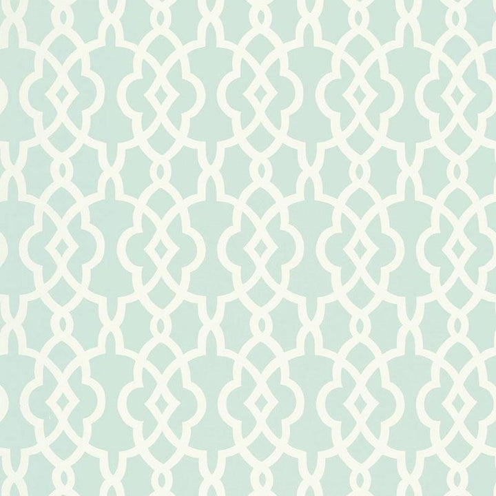 Summer Palace Fret Mineral 5005143 by Schumacher Wallpaper Modern Nature 27.0" - Fabric Carolina -