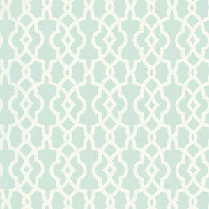 Summer Palace Fret Mineral 5005143 by Schumacher Wallpaper