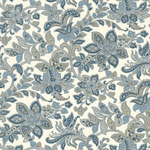 Corsini Paisley Porcelain 5004072 by Schumacher Wallpaper