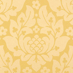Fiore Damask Buttercup 5003671 by Schumacher Wallpaper