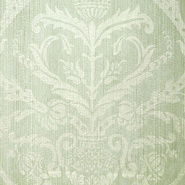 Masaccio Damask Aqua 5003683 by Schumacher Wallpaper Atelier 27.0" - Fabric Carolina -