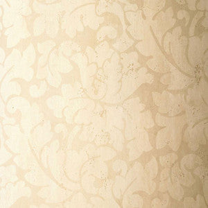 Tolomei Damask Cream 5003690 by Schumacher Wallpaper