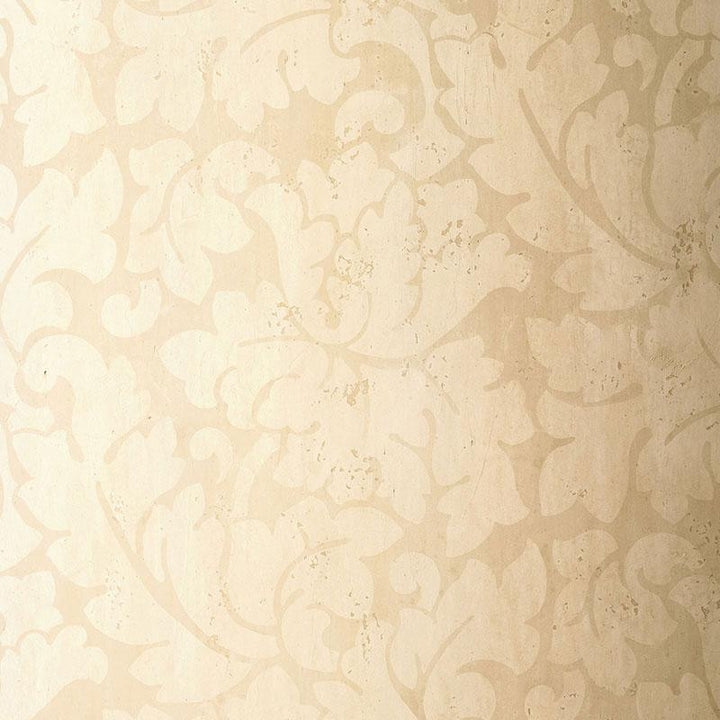 Tolomei Damask Cream 5003690 by Schumacher Wallpaper Palazzo 13.5" - Fabric Carolina -