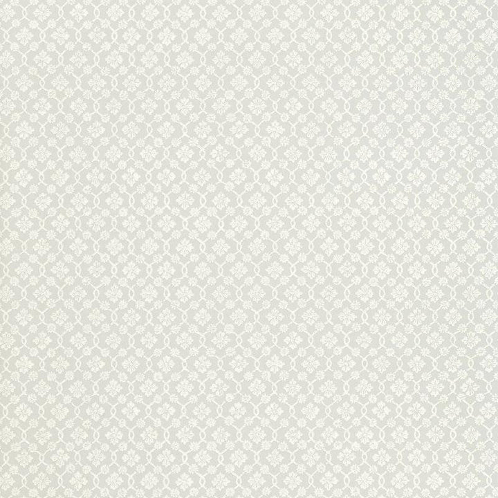 Harbury Trellis Dove 5004141 by Schumacher Designer Wallpaper Simply Charming 13.5" - Swanky Fabrics -