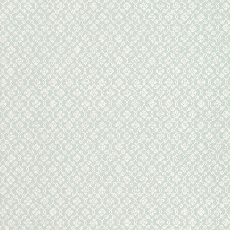 Harbury Trellis Aqua 5004142 by Schumacher Wallpaper Simply Charming 13.5" - Fabric Carolina -