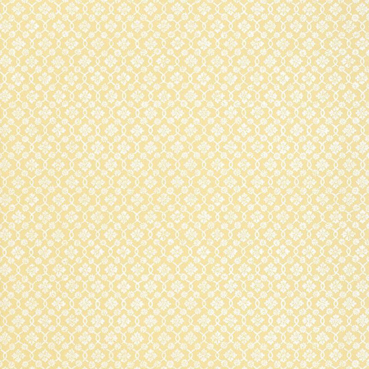 Harbury Trellis Buttercup 5004144 by Schumacher Designer Wallpaper Simply Charming 13.5" - Swanky Fabrics -