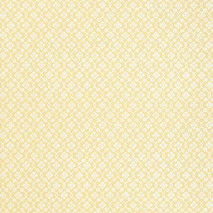Harbury Trellis Buttercup 5004144 by Schumacher Wallpaper