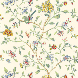 Annabelle Vine Primary 5004400 by Schumacher Wallpaper