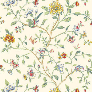 Annabelle Vine Primary 5004400 by Schumacher Wallpaper