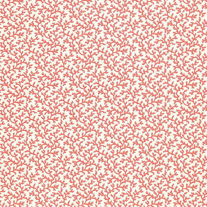 Coral Vine Garnet 5004415 by Schumacher Wallpaper Simply Charming 4.5" - Fabric Carolina -