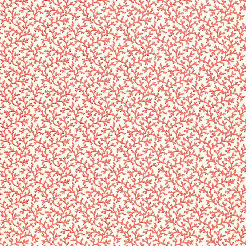 Coral Vine Garnet 5004415 by Schumacher Designer Wallpaper Simply Charming 4.5" - Swanky Fabrics -