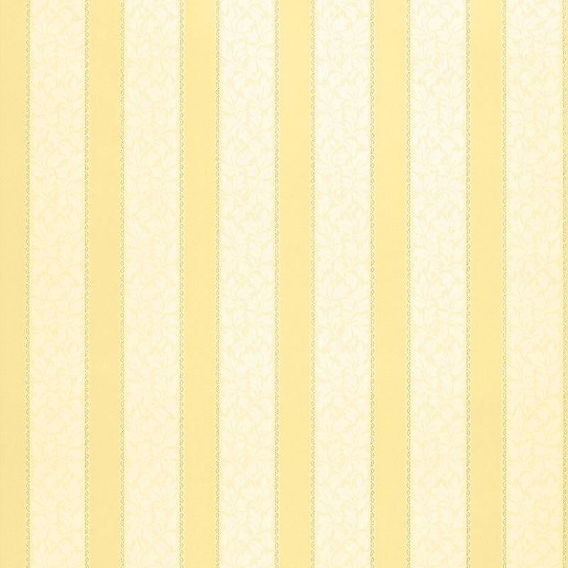 Wallis Stripe Jonquil 5004430 by Schumacher Designer Wallpaper Simply Charming 4.5" - Swanky Fabrics -