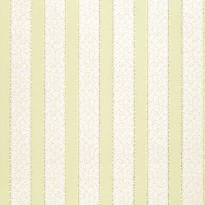 Wallis Stripe Celery 5004433 by Schumacher Wallpaper Simply Charming 4.5" - Fabric Carolina -