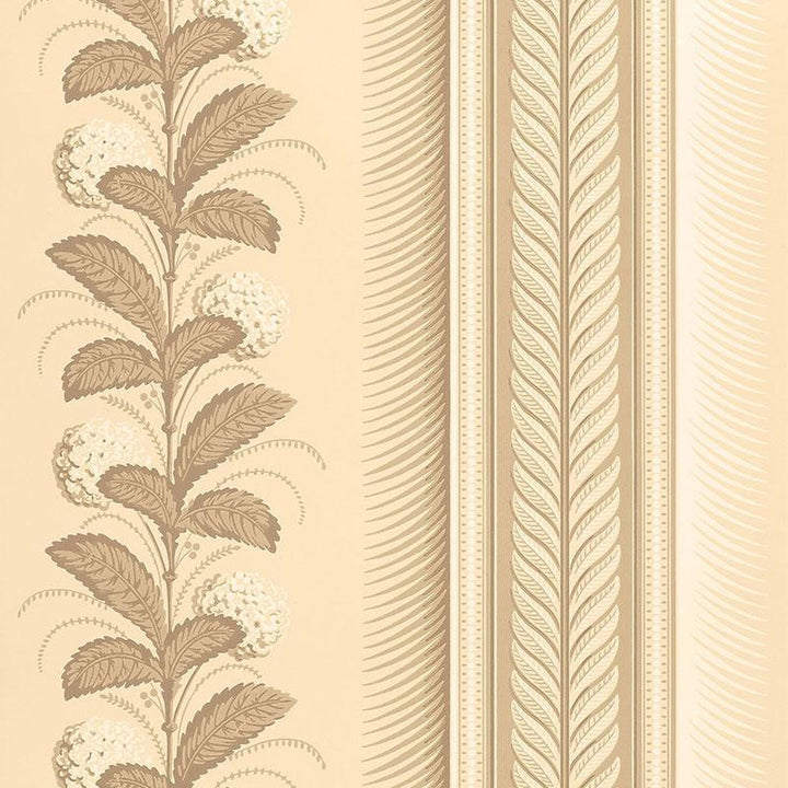 Hydrangea Drape Fawn 5004453 by Schumacher Wallpaper Greenhouse 27.0" - Fabric Carolina -