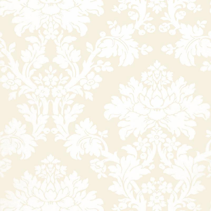 Tierni Damask Blush 5004460 by Schumacher Wallpaper Greenhouse 13.5" - Fabric Carolina -