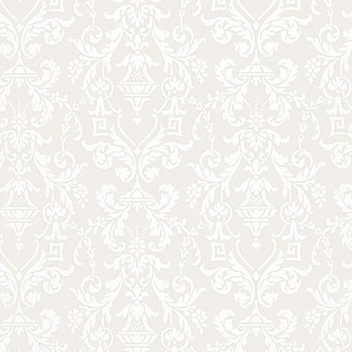 Lido Damask Dove 5004483 by Schumacher Wallpaper Greenhouse 9.0" - Fabric Carolina -