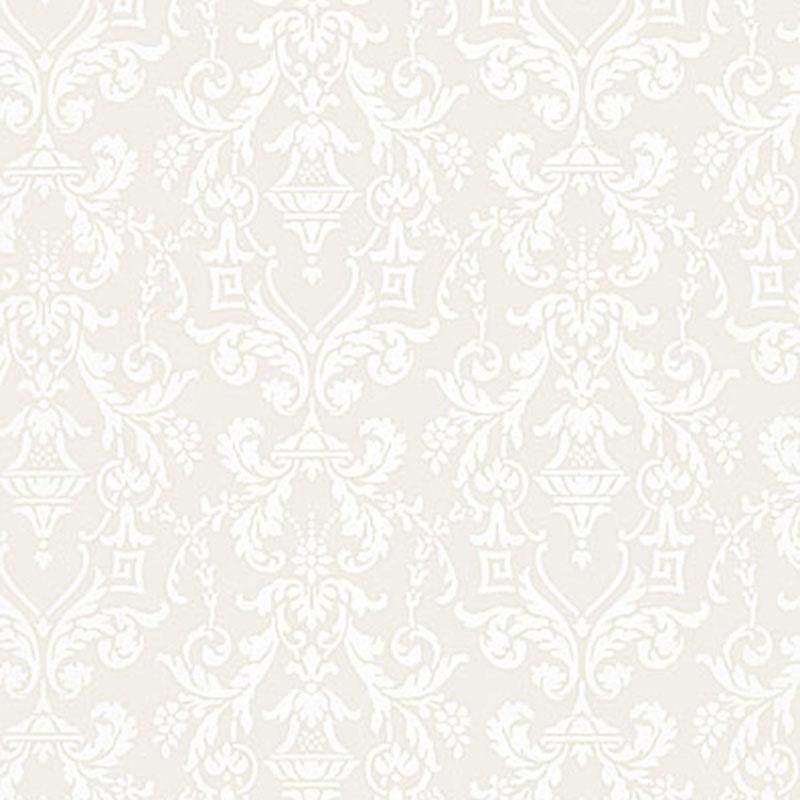 Lido Damask Dove 5004483 by Schumacher Designer Wallpaper Greenhouse 9.0" - Swanky Fabrics -
