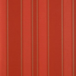 Morgan Stripe Coral 5004563 by Schumacher Wallpaper