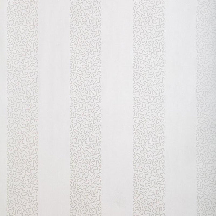 Beekman Stripe Pearl 5004570 by Schumacher Designer Wallpaper Essential 6.75" - Swanky Fabrics -