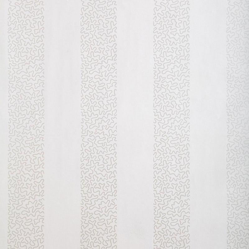 Beekman Stripe Pearl 5004570 by Schumacher Wallpaper Essential 6.75" - Fabric Carolina -