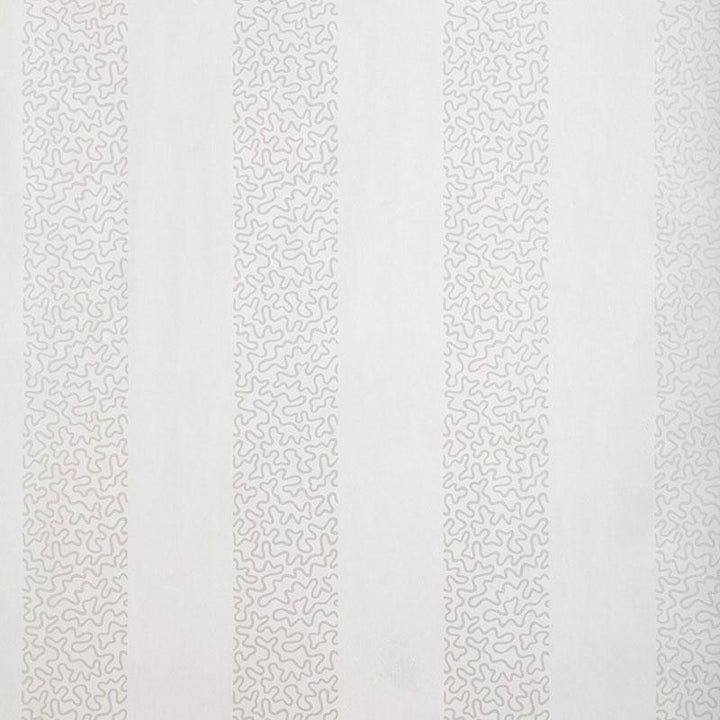 Beekman Stripe Pearl 5004570 by Schumacher Wallpaper Essential 6.75" - Fabric Carolina -
