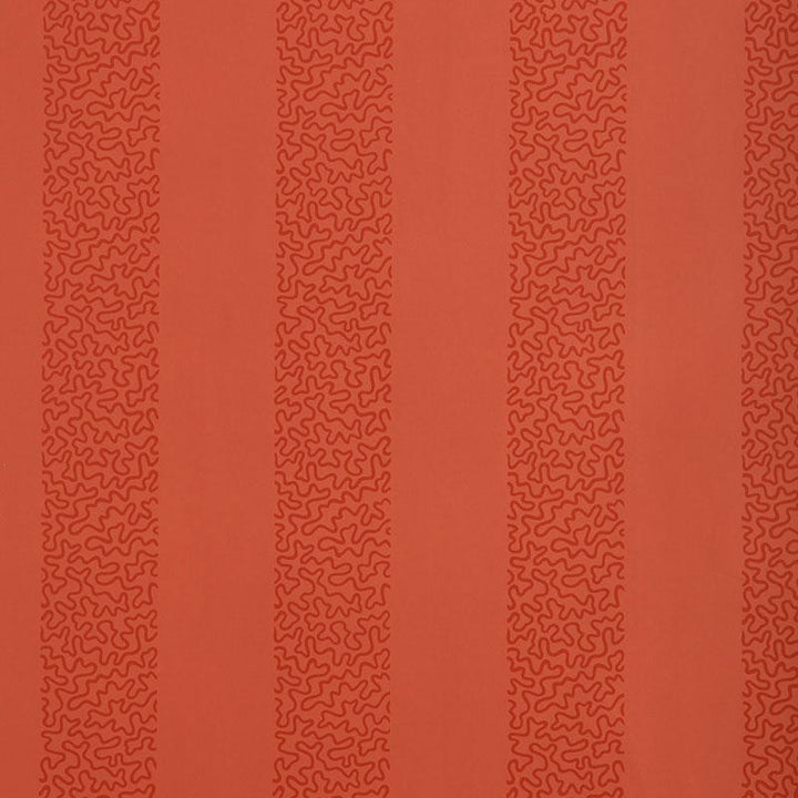 Beekman Stripe Coral 5004572 by Schumacher Wallpaper Chroma 6.75" - Fabric Carolina -