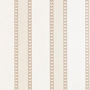 Lansdowne Strie Stripe Limestone 5004621 by Schumacher Wallpaper