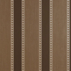 Lansdowne Strie Stripe Truffle 5004623 by Schumacher Wallpaper