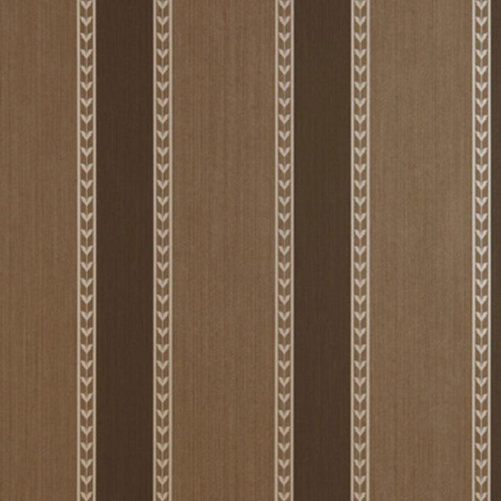 Lansdowne Strie Stripe Truffle 5004623 by Schumacher Wallpaper Essential 9.0" - Fabric Carolina -