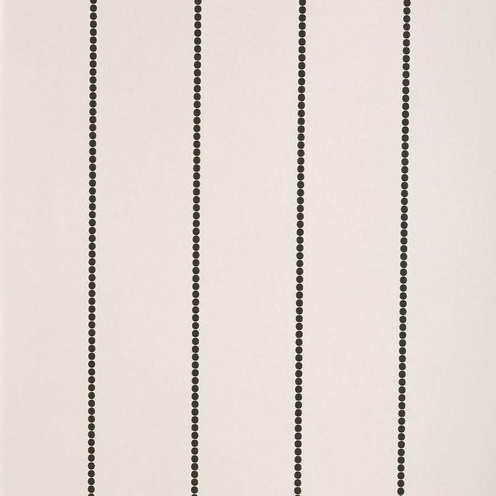 Gabrielle Stripe Graphite 5004672 by Schumacher Designer Wallpaper Simply Charming 5.38" - Swanky Fabrics -