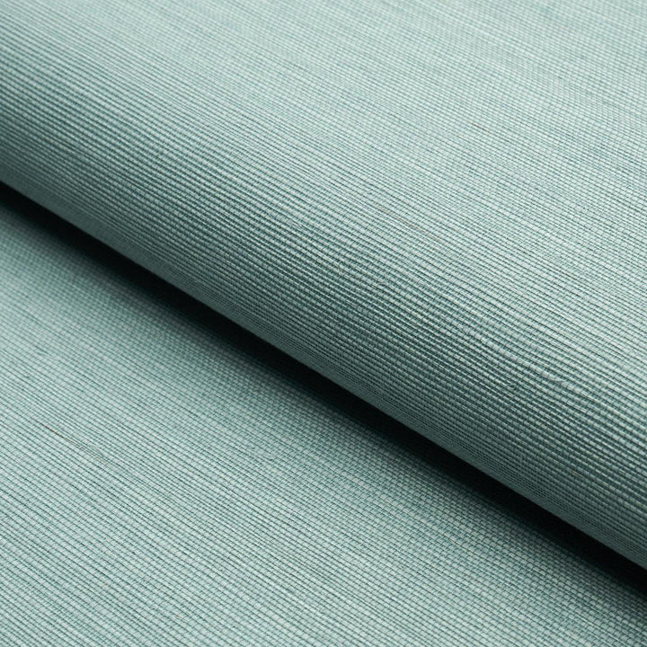 Haruki Sisal Robin'S Egg 5004705 by Schumacher Designer Wallpaper Essential - Swanky Fabrics -