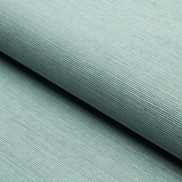 Haruki Sisal Robin'S Egg 5004705 by Schumacher Wallpaper Essential - Fabric Carolina -