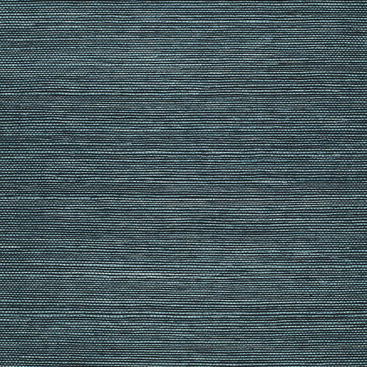 Haruki Sisal Peacock 5004712 by Schumacher Wallpaper Essential - Fabric Carolina -