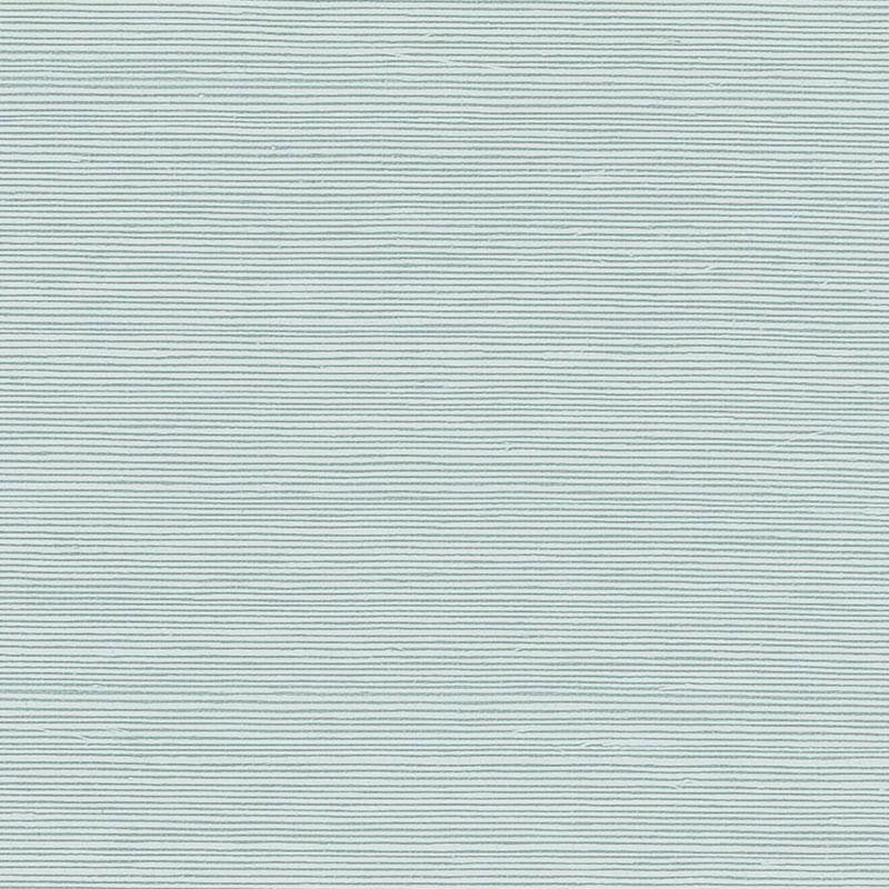 Haruki Sisal Water Blue 5004713 by Schumacher Wallpaper Essential - Fabric Carolina -