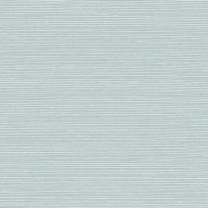 Haruki Sisal Water Blue 5004713 by Schumacher Wallpaper Essential - Fabric Carolina -