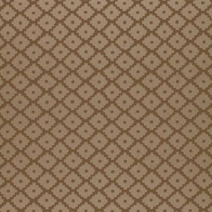 Ziggurat Mink 5004743 by Schumacher Designer Wallpaper The Smart Set 9.0" - Swanky Fabrics -