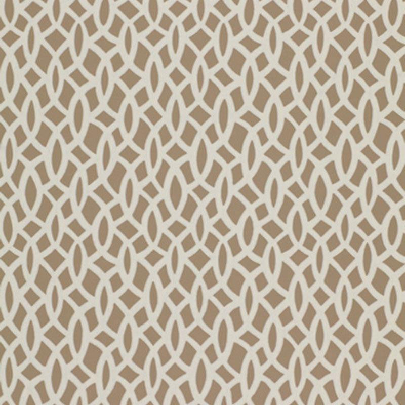 Chain Link Flax 5004753 by Schumacher Wallpaper Textured Elements 6.75" - Fabric Carolina -