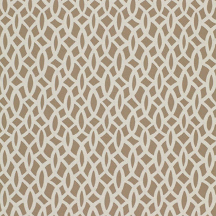 Chain Link Flax 5004753 by Schumacher Wallpaper Textured Elements 6.75" - Fabric Carolina -