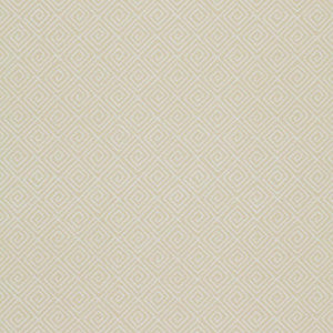 Greek Key Bone 5004760 by Schumacher Wallpaper