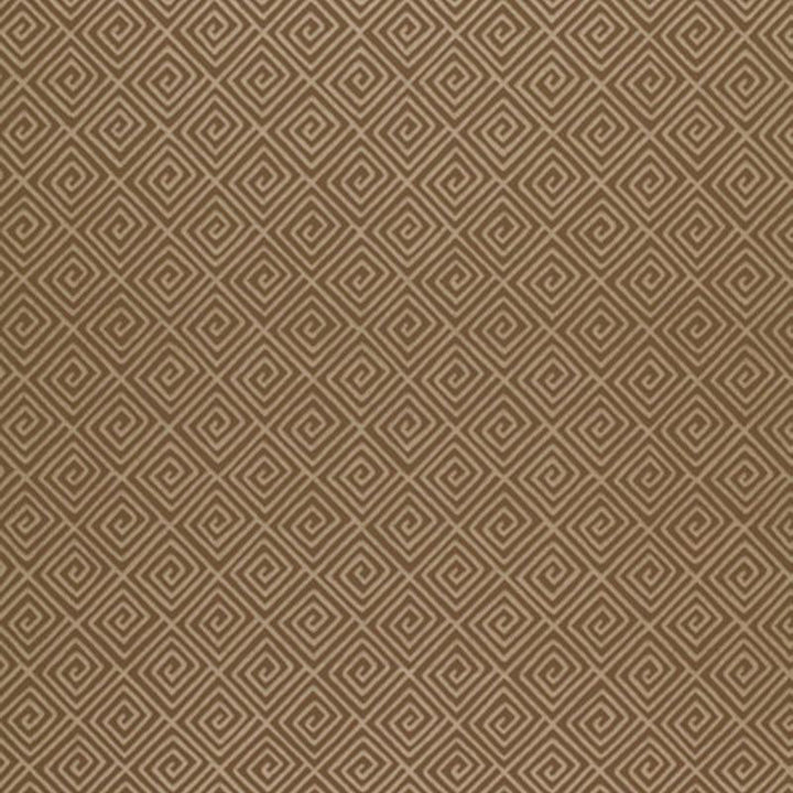 Greek Key Mink 5004763 by Schumacher Designer Wallpaper Textured Elements 13.5" - Swanky Fabrics -