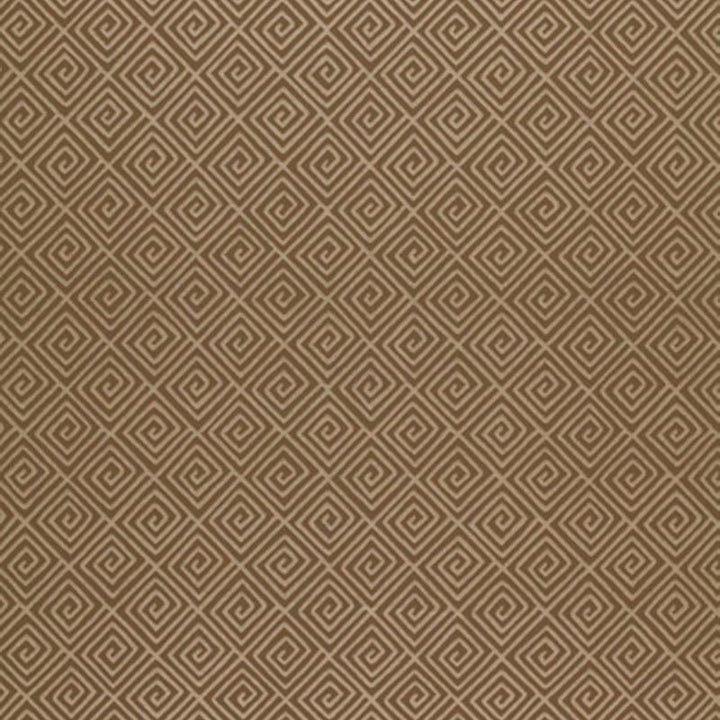 Greek Key Mink 5004763 by Schumacher Wallpaper Textured Elements 13.5" - Fabric Carolina -
