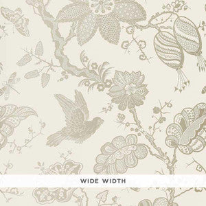 Bali Vine Platinum 5005000 by Schumacher Wallpaper