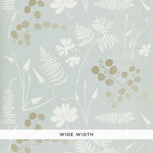 Modern Botanical Slate 5005011 by Schumacher Wallpaper