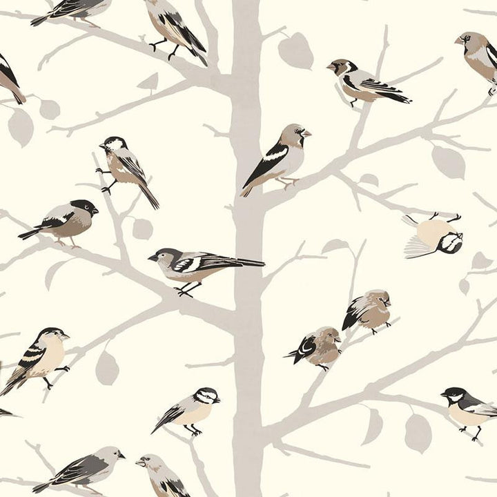 A-Twitter Winter 5005030 by Schumacher Wallpaper Exuberant Prints 27.0" - Fabric Carolina -