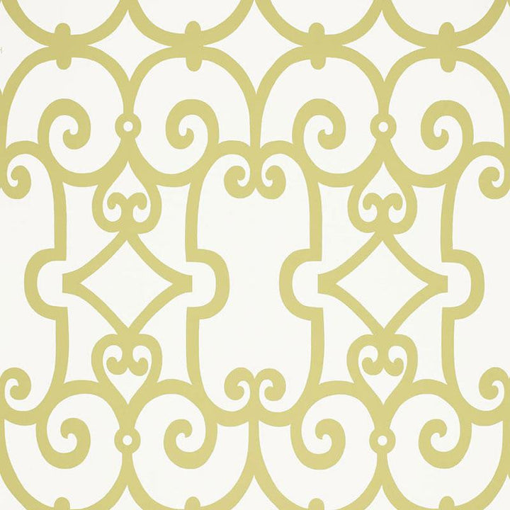 Manor Gate Aloe 5005050 by Schumacher Designer Wallpaper Modern Nature 13.5" - Swanky Fabrics -
