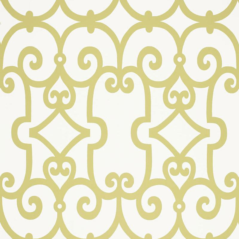 Manor Gate Aloe 5005050 by Schumacher Wallpaper Modern Nature 13.5" - Fabric Carolina -
