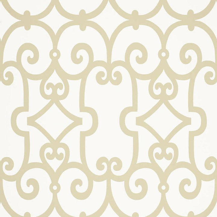 Manor Gate Sand 5005052 by Schumacher Wallpaper Modern Nature 13.5" - Fabric Carolina -