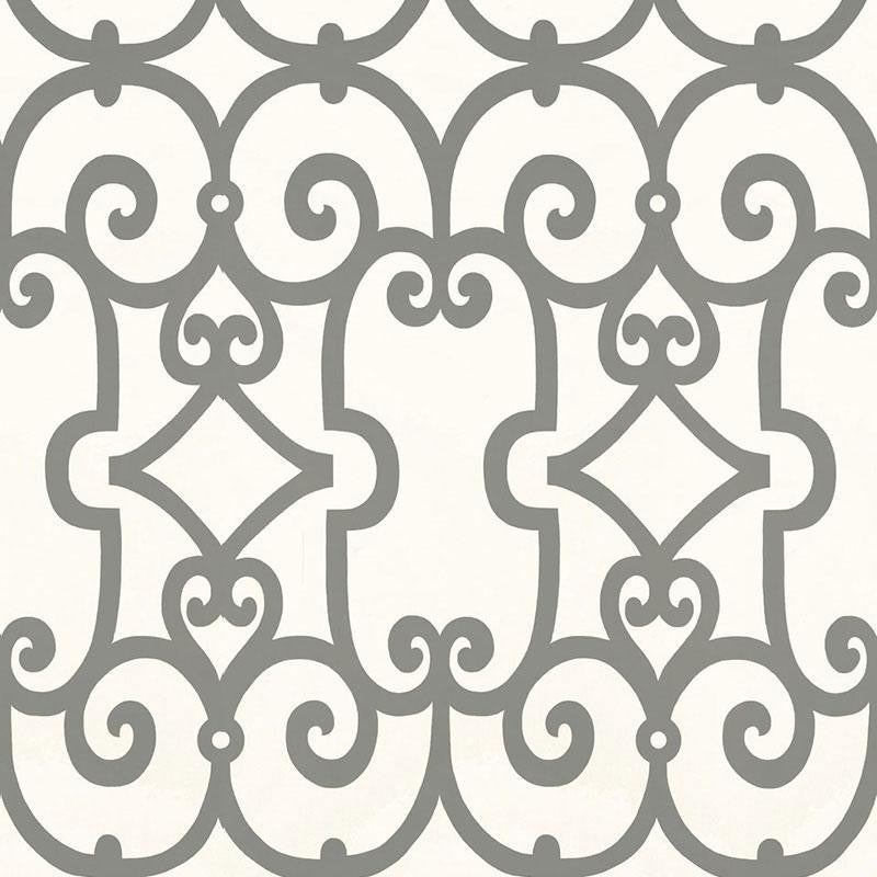 Manor Gate Charcoal 5005053 by Schumacher Wallpaper Modern Nature 13.5" - Fabric Carolina -
